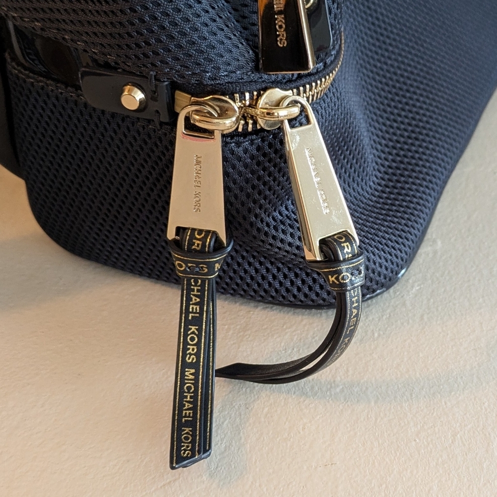Michael Kors Rhea Navy & Gold Backpack - Picture 8 of 10